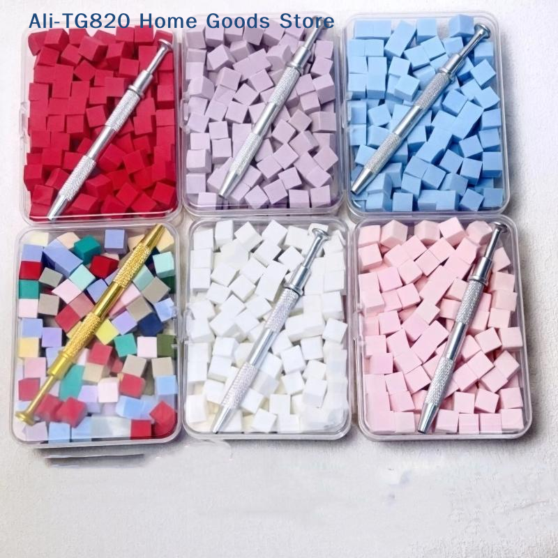 Tech Accessories Box - [TG820]100Pcs/Box Gradient Sponge Brush With Tools