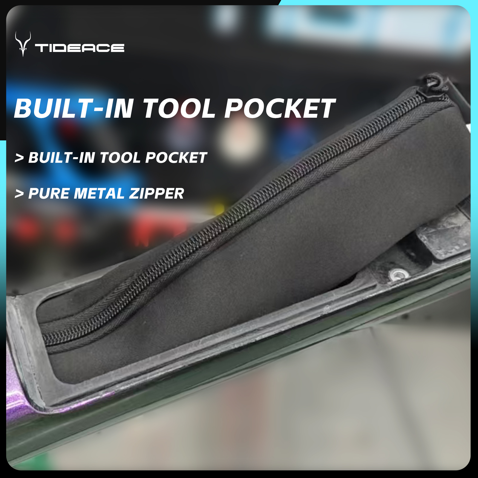 Tech Accessories Box - Box Tool Bag Bicycle Frame Built-in