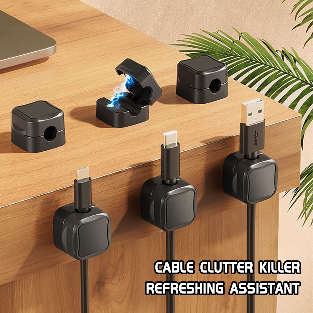 Desk Cable Clip - 1/6/12pcs Magnetic Cable Clip Cable Holder