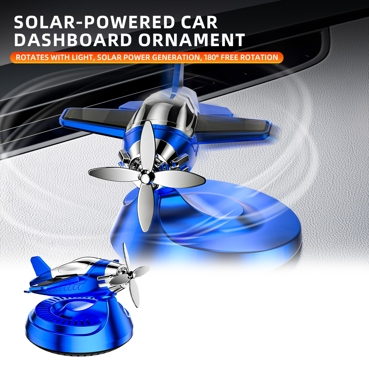 Tech Home Accessories - Solar Power Airplane Car interior accessories