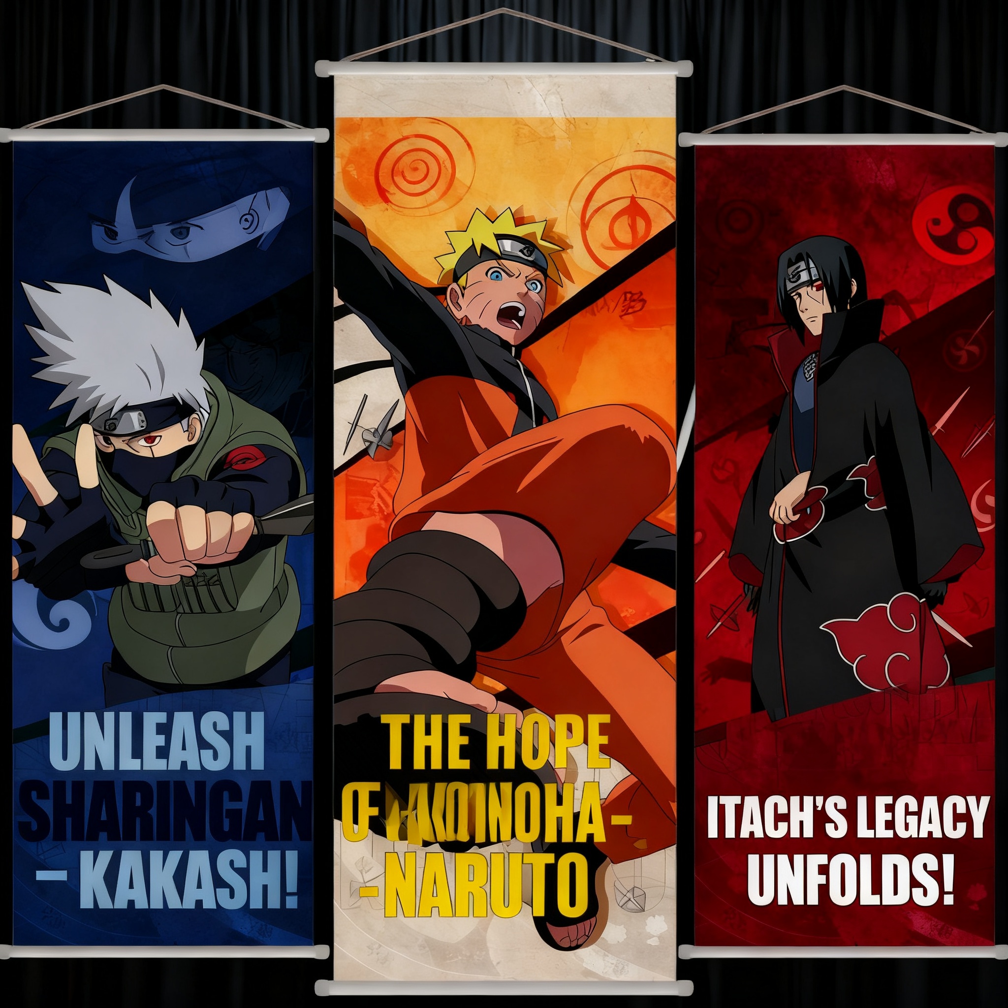 Tech Home Accessories - Naruto Anime Uzumaki Long Scroll Wall