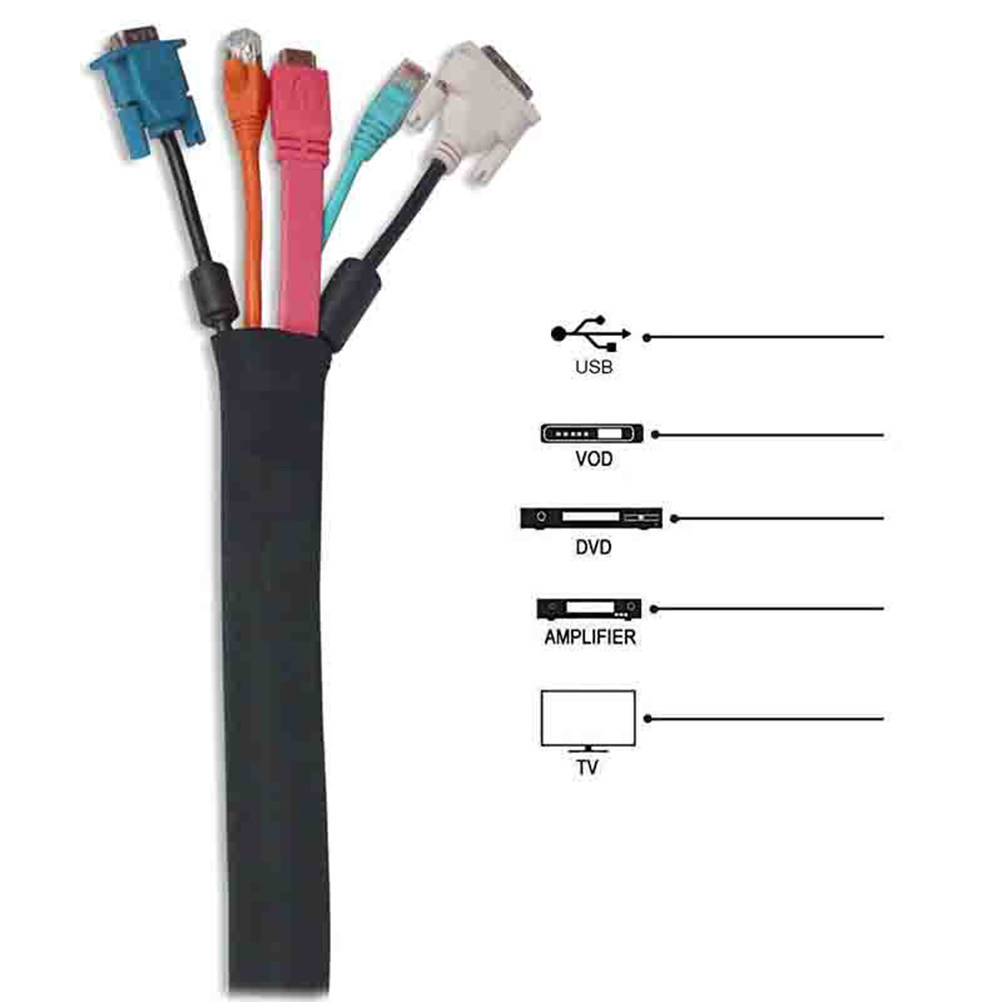 2Pcs Neoprene Cable Sleeve Hea - Cable Sleeve Neoprene avaliação e preço