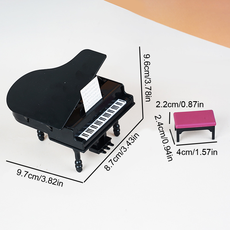 1:12 Dollhouse Miniature Piano - Tech Home Accessories avaliação e preço