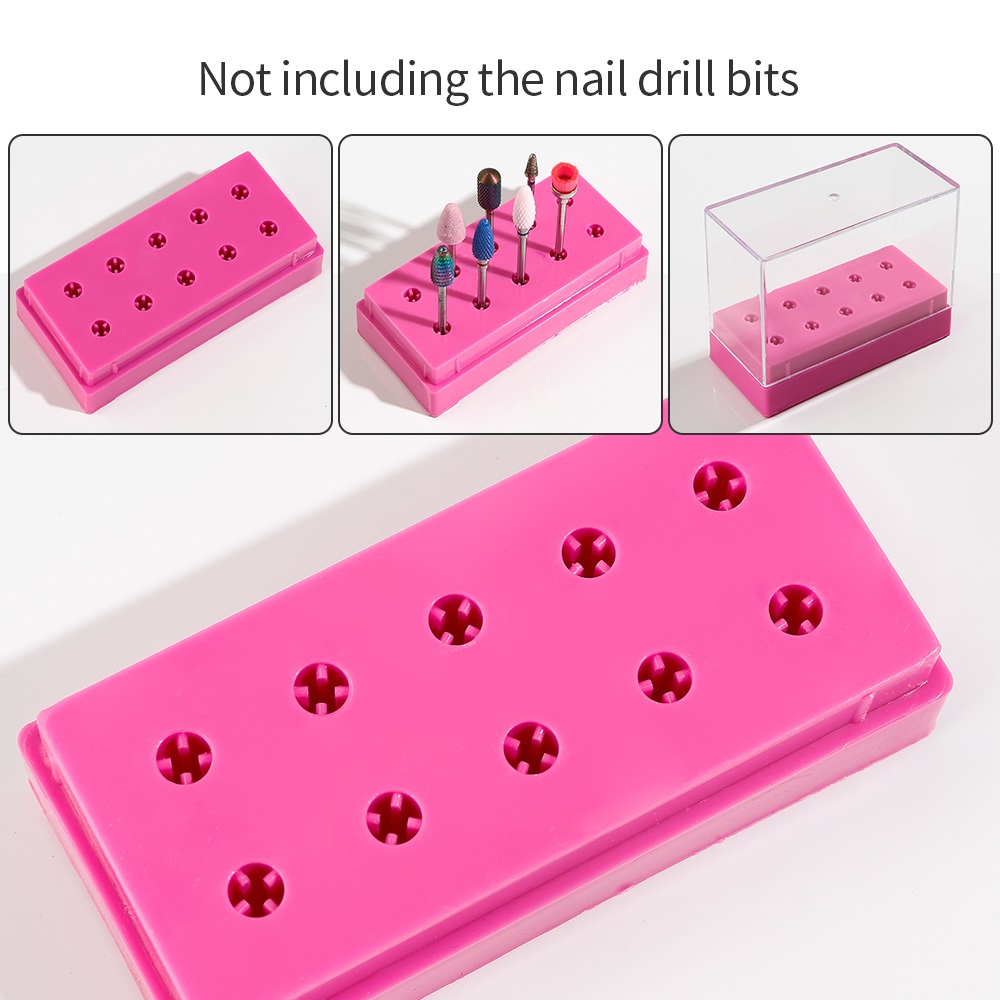 7 /10 Holes Nail Art Bit Stora - Tech Accessories Box avaliação e preço
