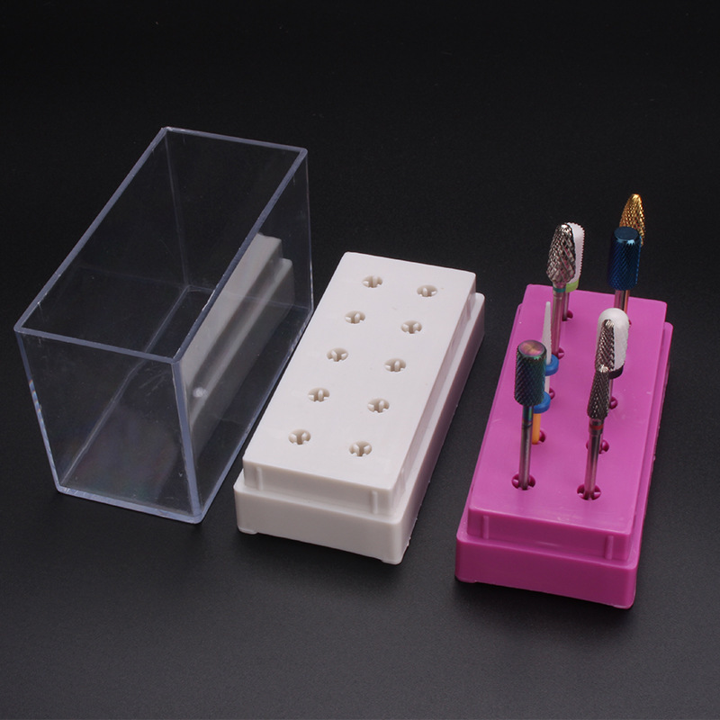 7 /10 Holes Nail Art Bit Stora - Tech Accessories Box avaliação e preço
