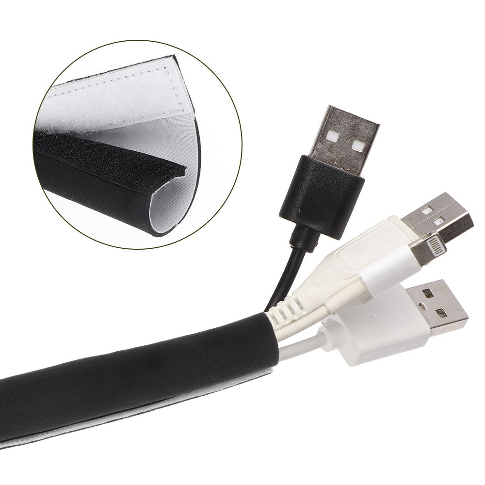 DIY Cable Management Sleeve Br - Cable Sleeve Neoprene avaliação e preço