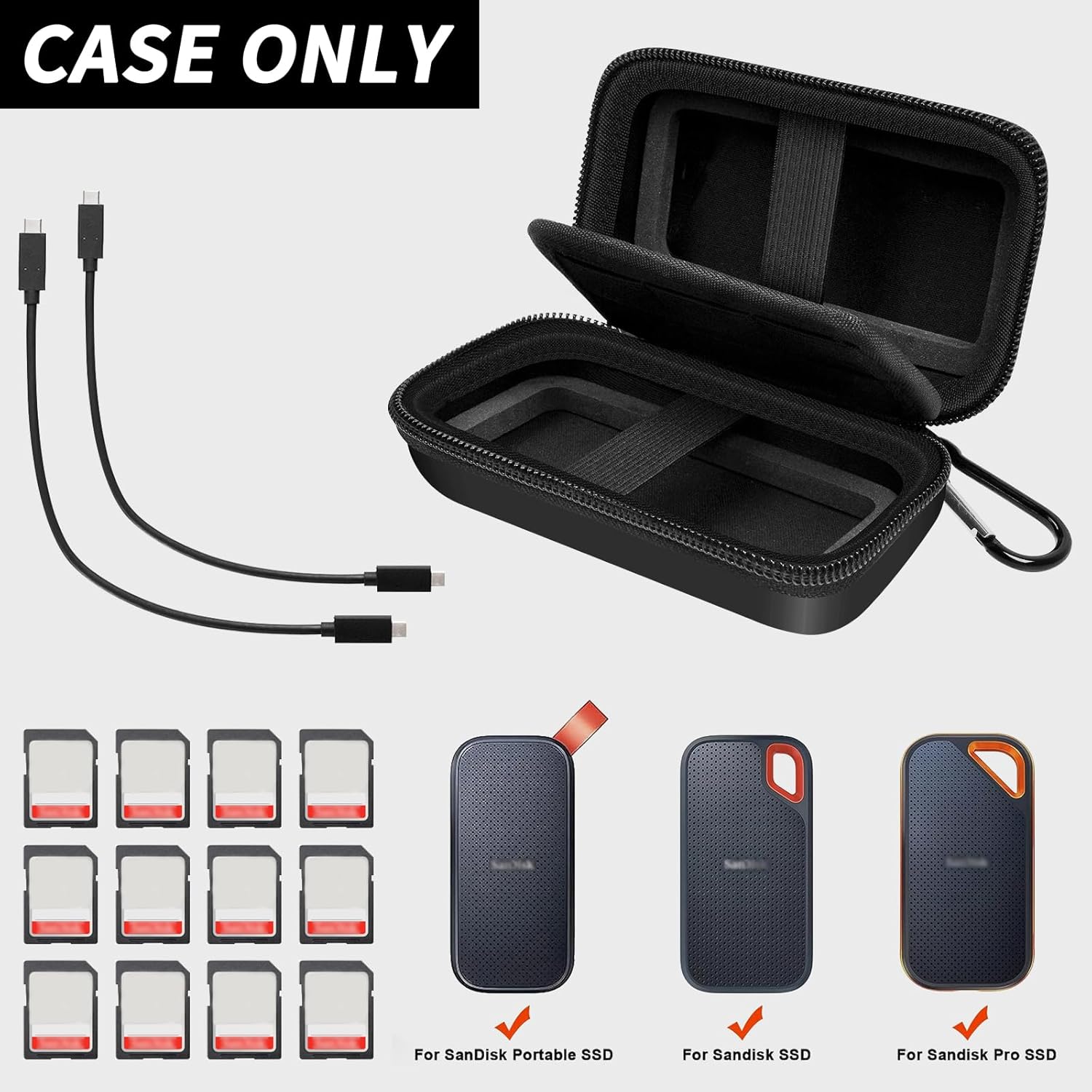 (CASE ONLY)Case Compatible wit - Portable Ssd Enclosure avaliação e preço