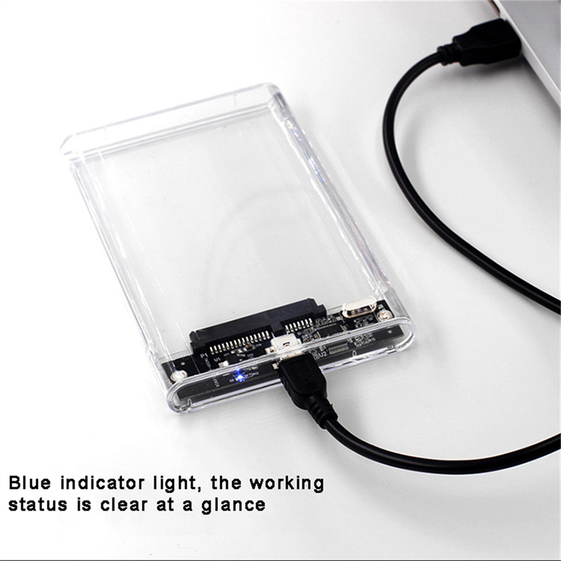 Transparent HDD Case HDD Enclo - Portable Ssd Enclosure avaliação e preço