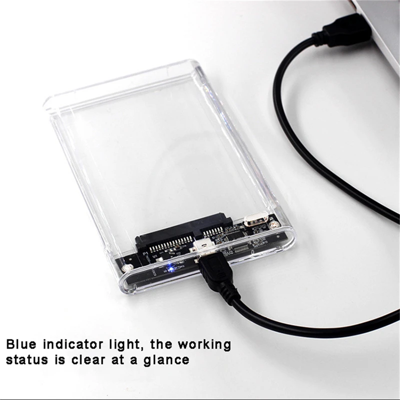 Transparent HDD Case HDD Enclo - Portable Ssd Enclosure avaliação e preço