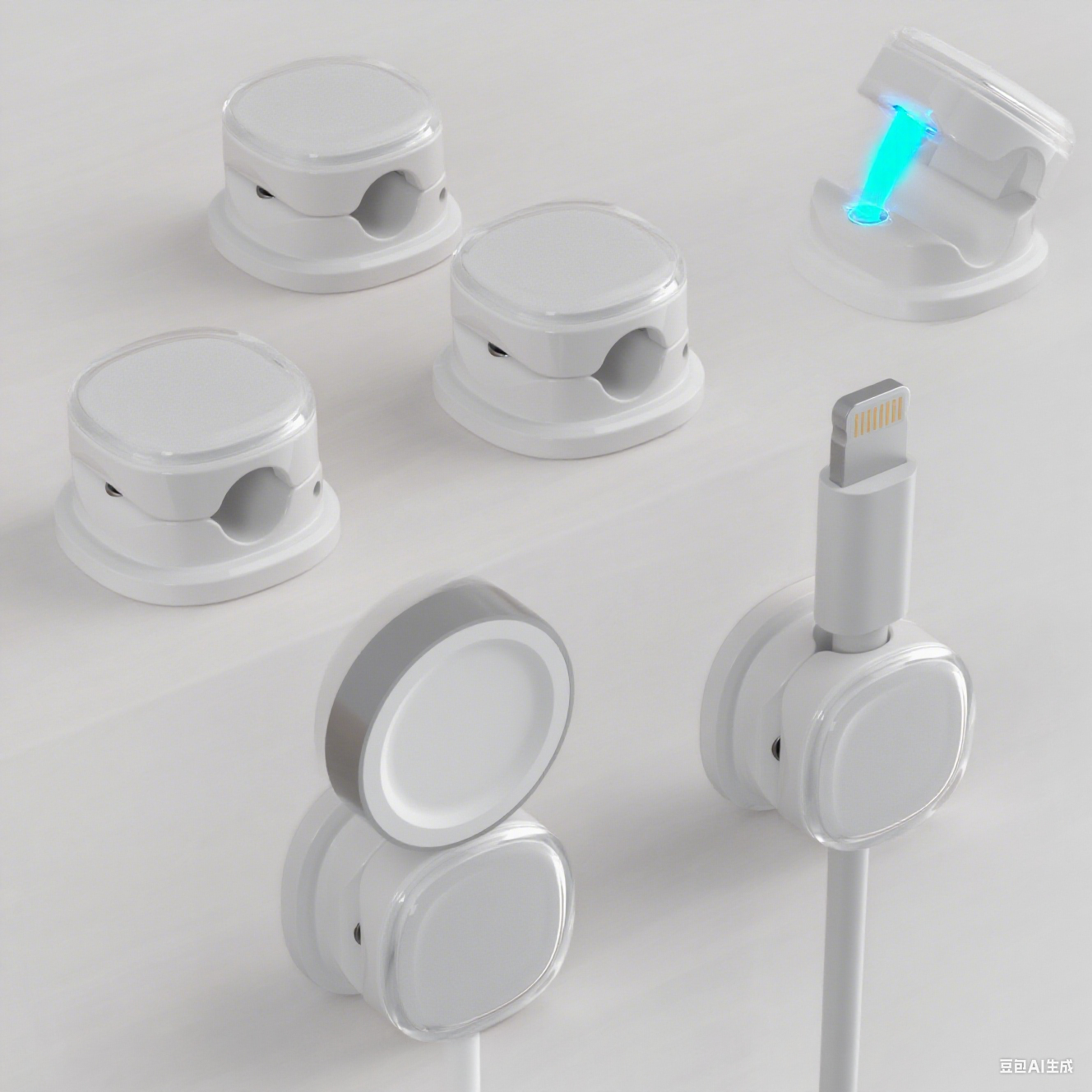 3/6/8/12PCS Magnetic Cable Cli - Desk Cable Clip avaliação e preço