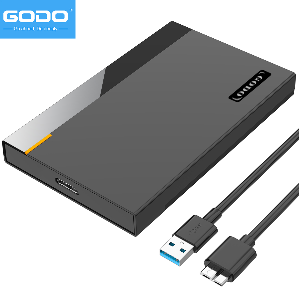 GODO 2.5' USB 3.0 External Har - Portable Ssd Enclosure avaliação e preço