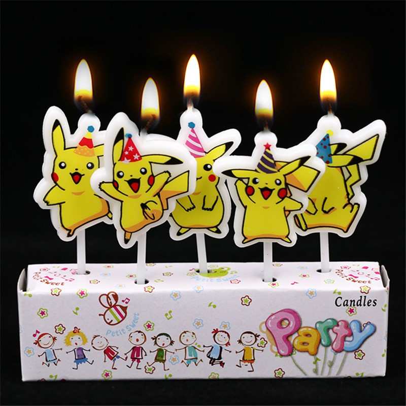 5pcs/lot Pokemon Birthday Cake - Tech Home Accessories avaliação e preço