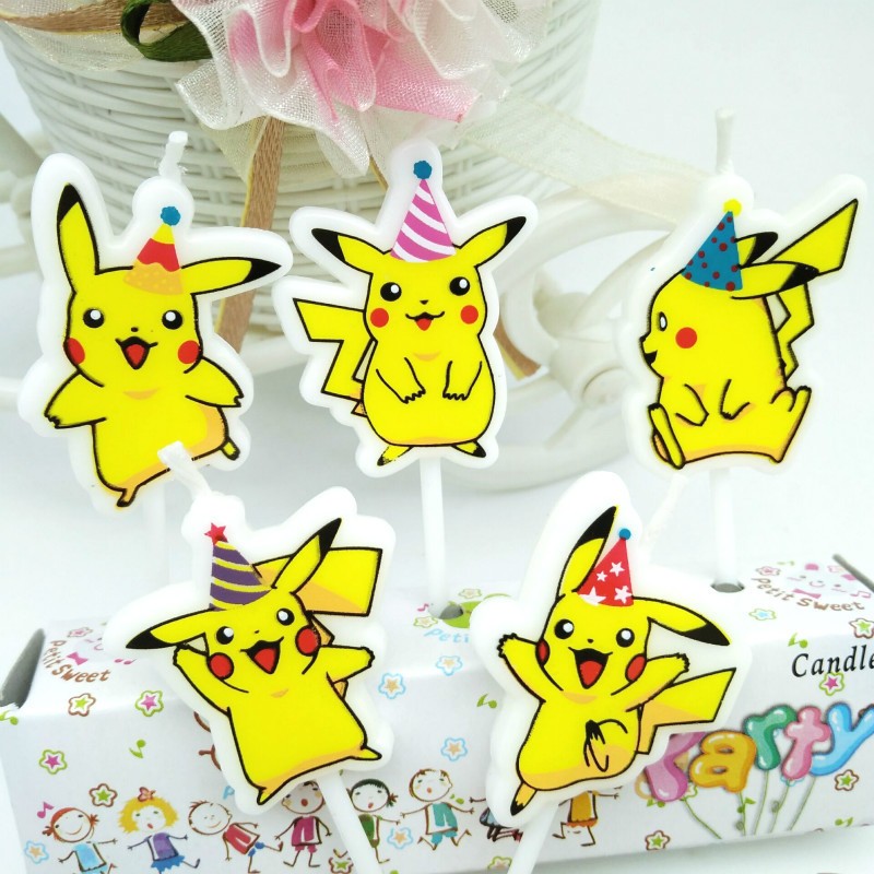 5pcs/lot Pokemon Birthday Cake - Tech Home Accessories avaliação e preço