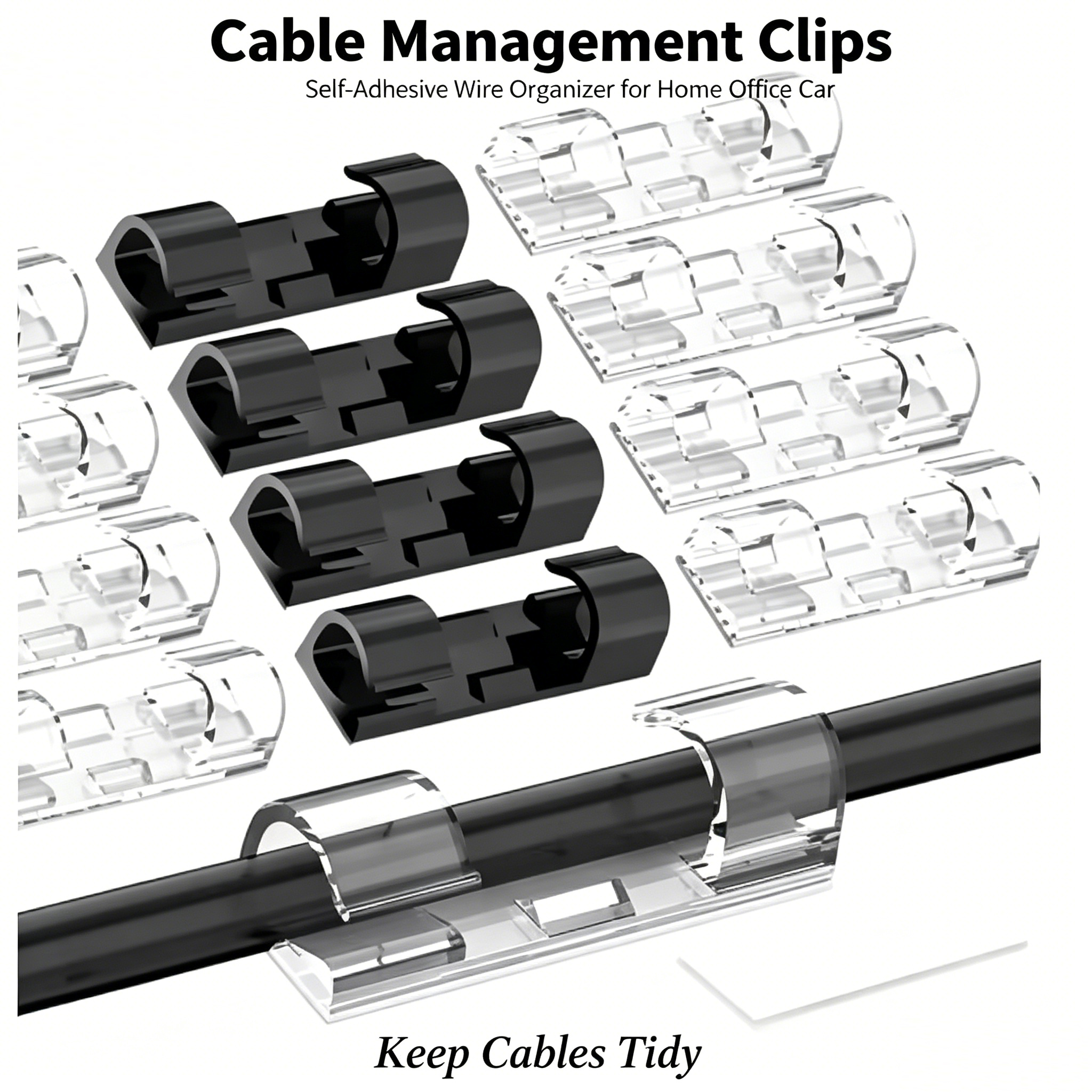 Cable Organizer Clips Cable Ma - Desk Cable Clip avaliação e preço