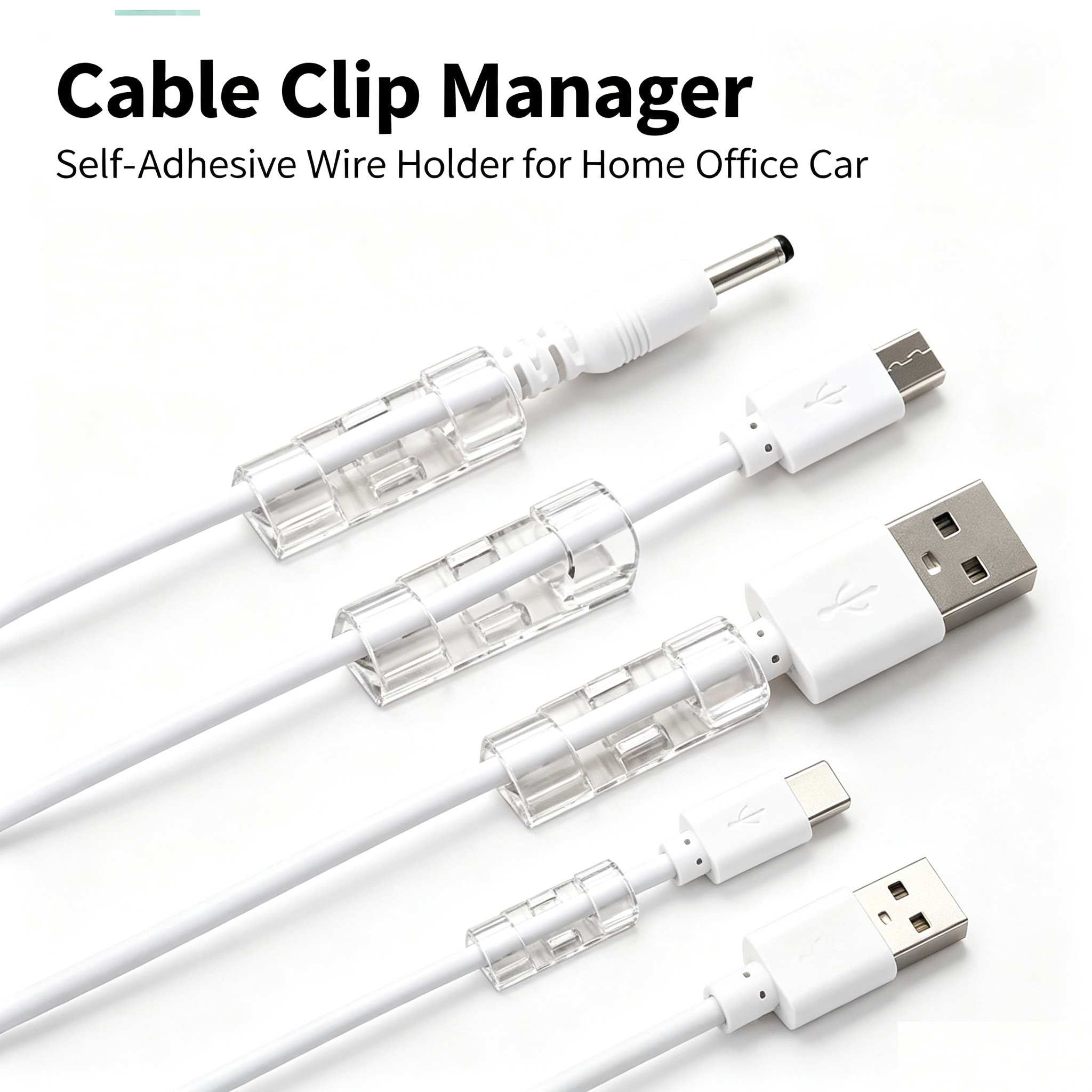Cable Organizer Clips Cable Ma - Desk Cable Clip avaliação e preço