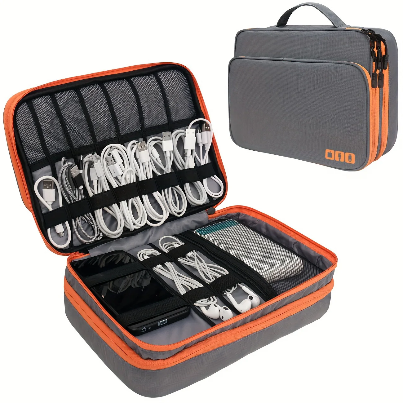 Portable Waterproof Multi-Laye - Tech Accessories Organizer avaliação e preço