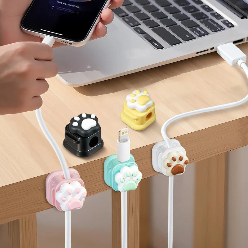Desktop Cute Cable Organizers  - Desk Cable Clip avaliação e preço