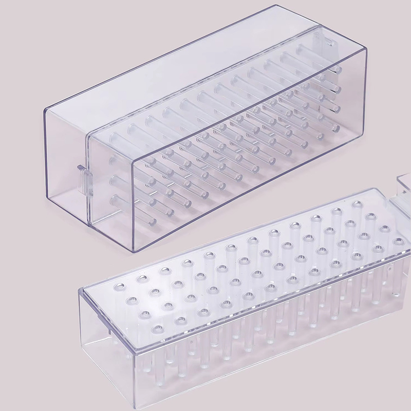 48 Holes Clear Nail Drill Bits - Tech Accessories Box avaliação e preço
