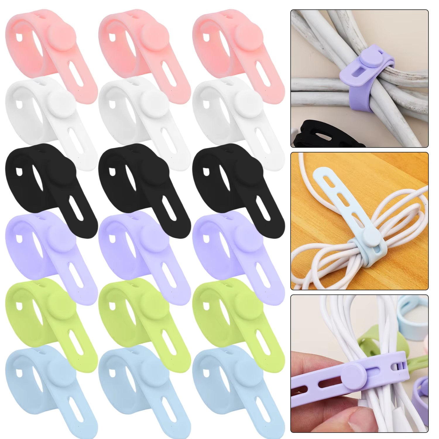 Desk Cable Organizer Reusable  - Desk Cable Clip avaliação e preço