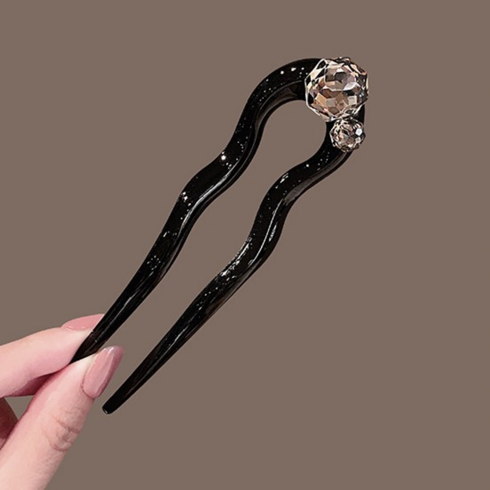 1PC Crystal Hair Fork,Black El - Tech Accessories Women avaliação e preço
