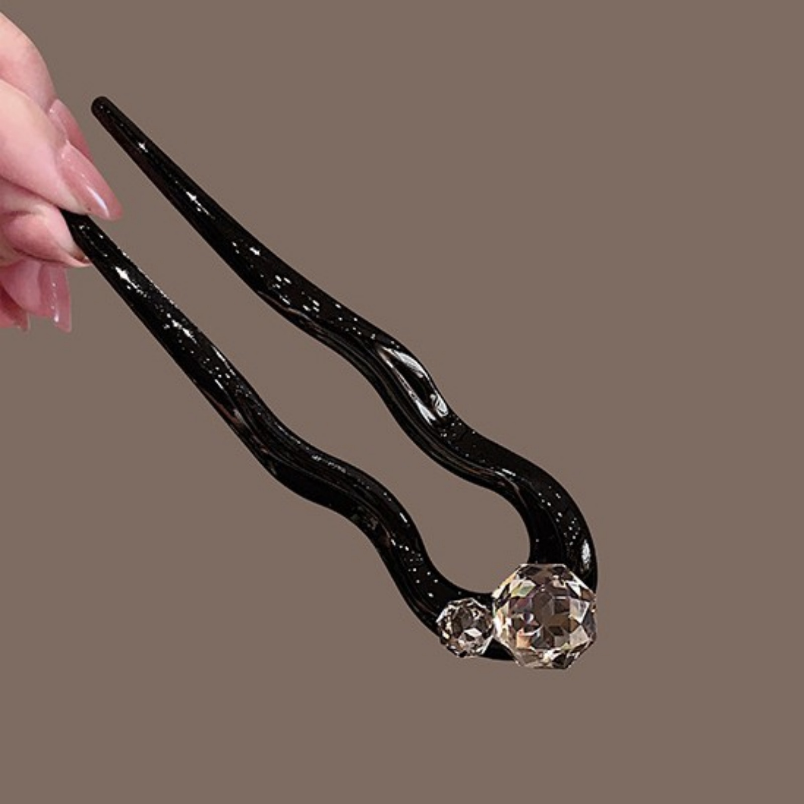 1PC Crystal Hair Fork,Black El - Tech Accessories Women avaliação e preço
