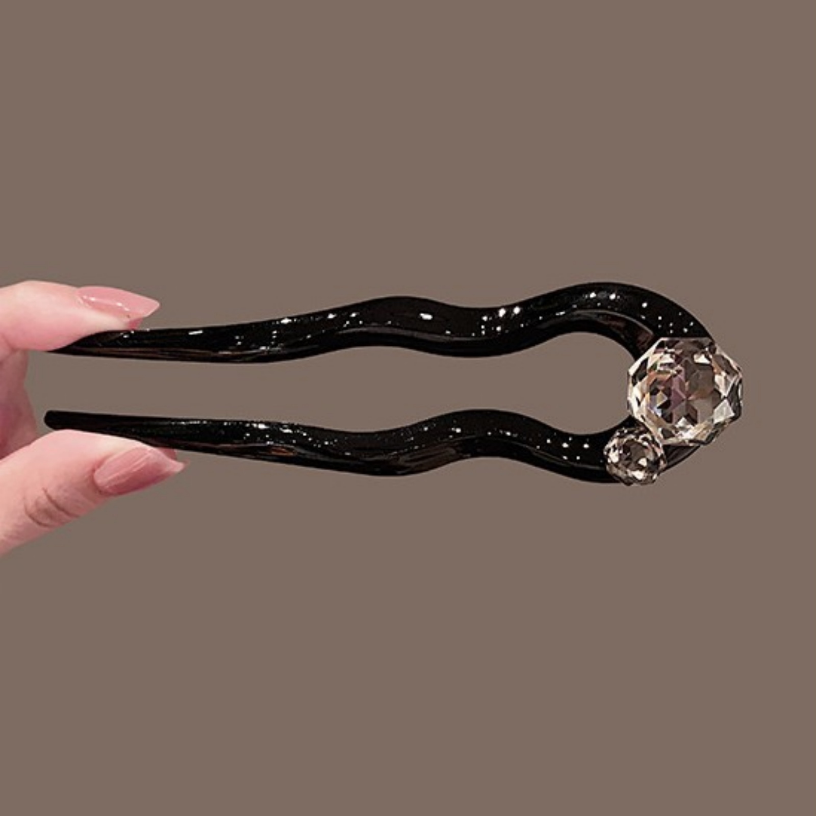 1PC Crystal Hair Fork,Black El - Tech Accessories Women avaliação e preço