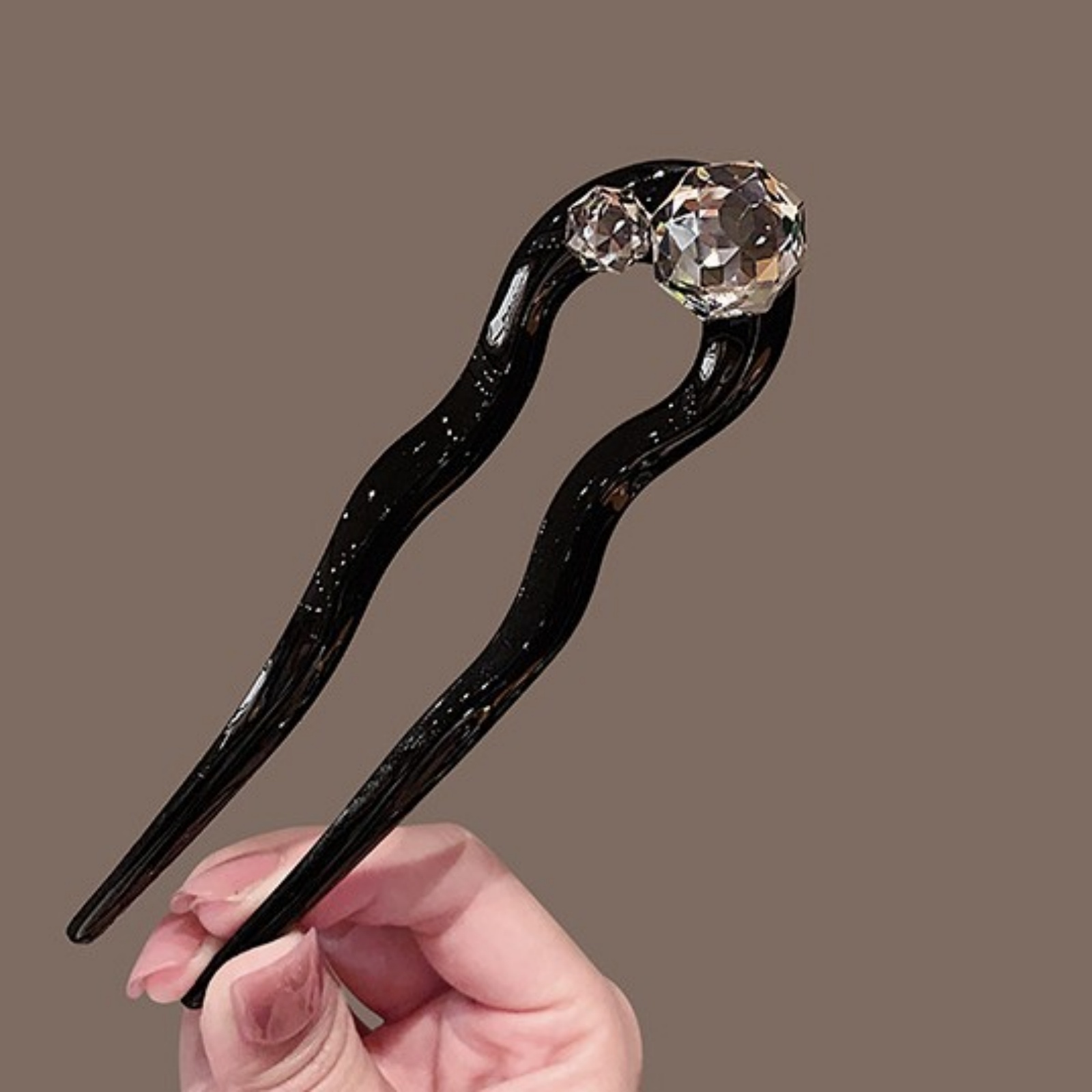 1PC Crystal Hair Fork,Black El - Tech Accessories Women avaliação e preço