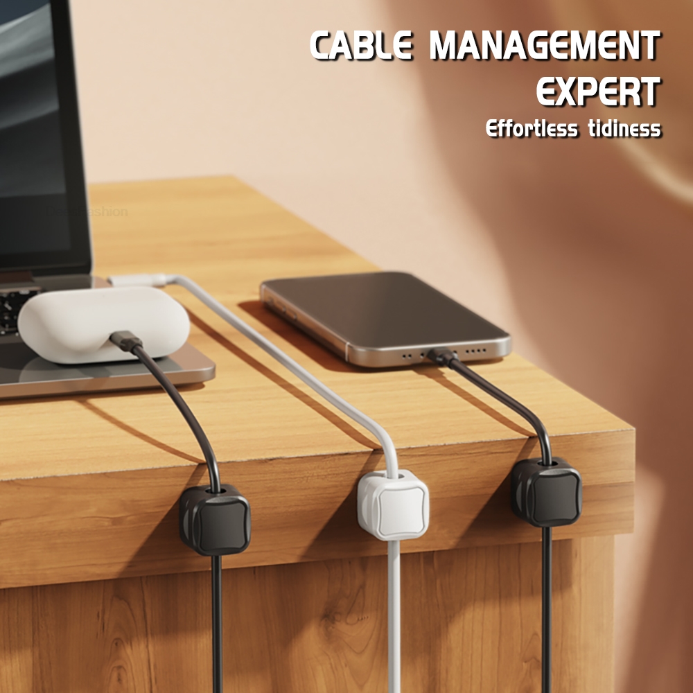 1/6/12pcs Magnetic Cable Clip  - Desk Cable Clip avaliação e preço