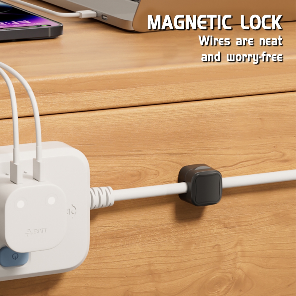 1/6/12pcs Magnetic Cable Clip  - Desk Cable Clip avaliação e preço
