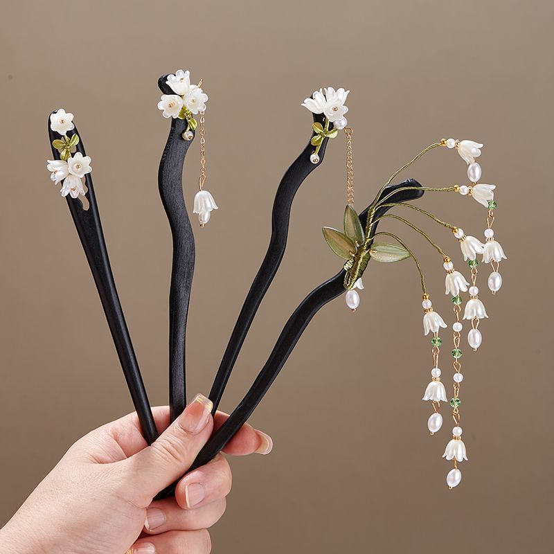 Wooden Flower Hairpin Vintage  - Tech Accessories Women avaliação e preço
