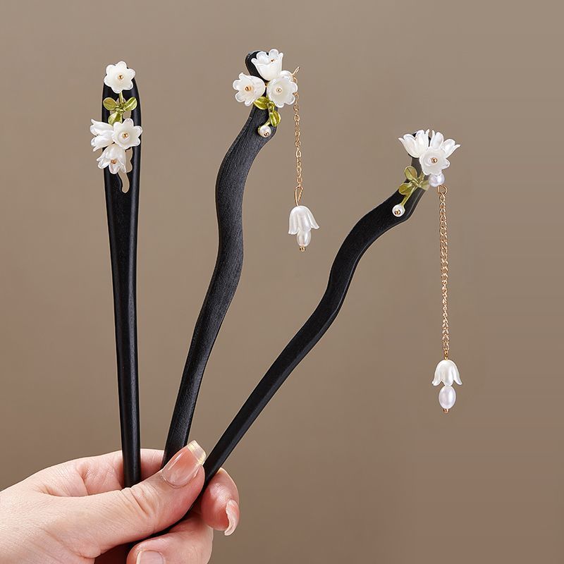 Wooden Flower Hairpin Vintage  - Tech Accessories Women avaliação e preço