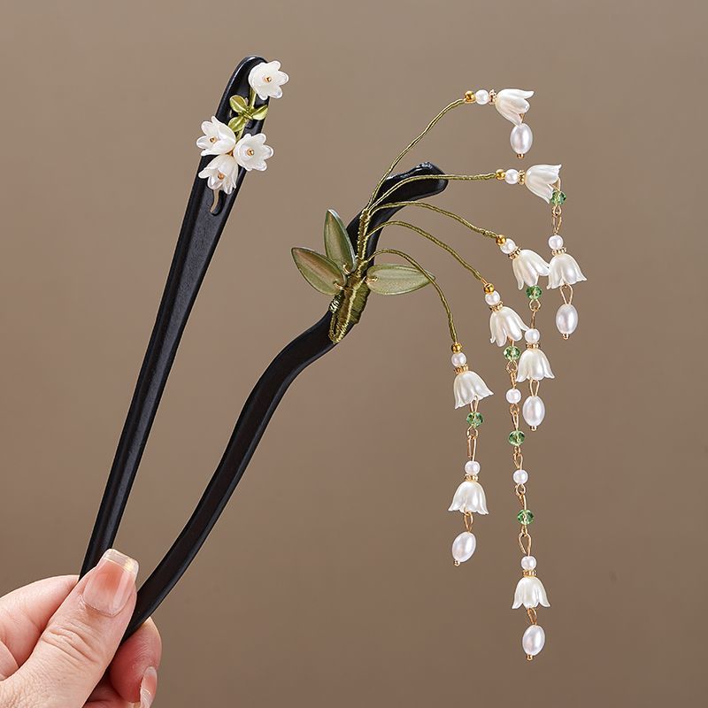 Wooden Flower Hairpin Vintage  - Tech Accessories Women avaliação e preço