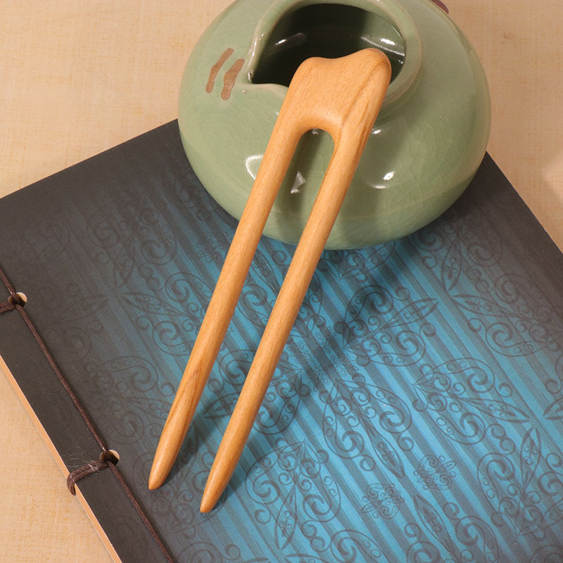 Peach Wood U-shaped Hairpin An - Tech Accessories Women avaliação e preço