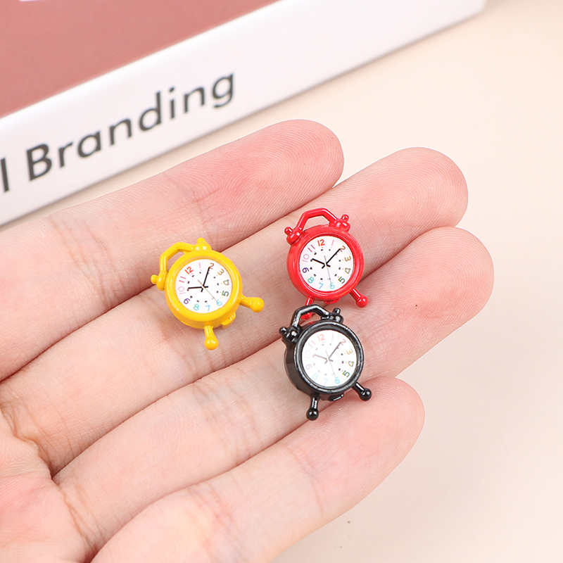1PC 1:12 Scale Alarm Clock Dol - Tech Home Accessories avaliação e preço
