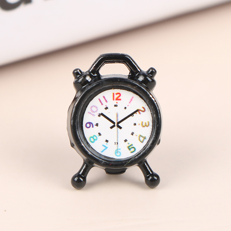 1PC 1:12 Scale Alarm Clock Dol - Tech Home Accessories avaliação e preço