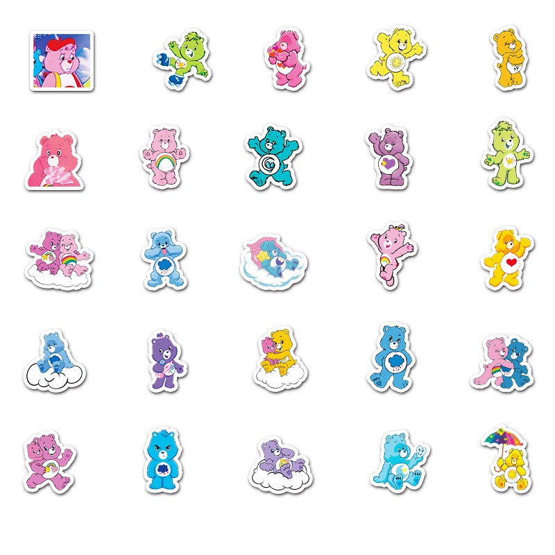 New Cute 50Pcs Care Bears Clas - Tech Home Accessories avaliação e preço