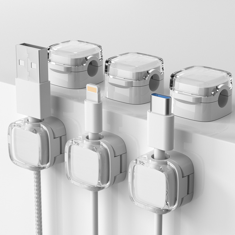 3-Pack Colorful Magnetic Cable - Desk Cable Clip avaliação e preço