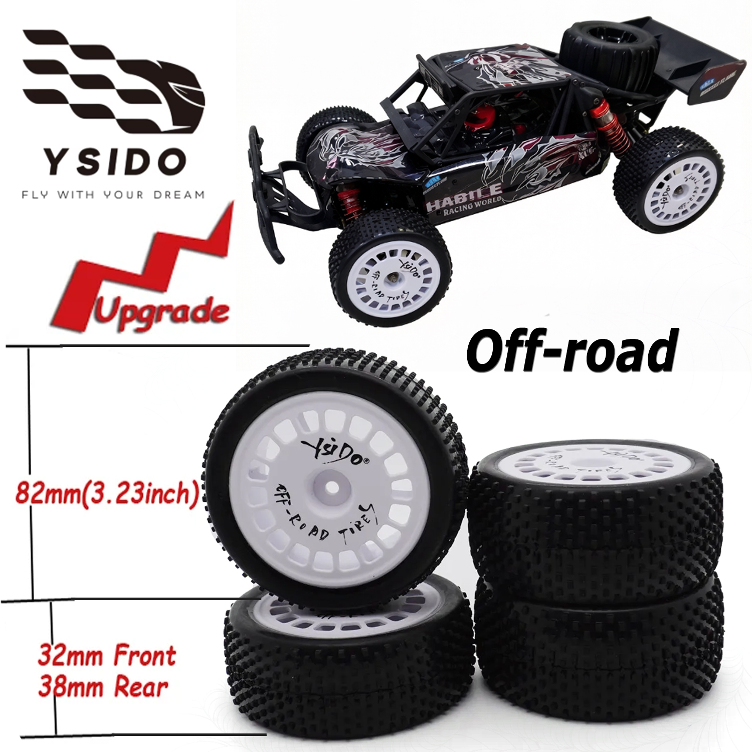 YSIDO 82mm 4PCS 1/10 2WD RC Of - Xray Tech Accessories avaliação e preço