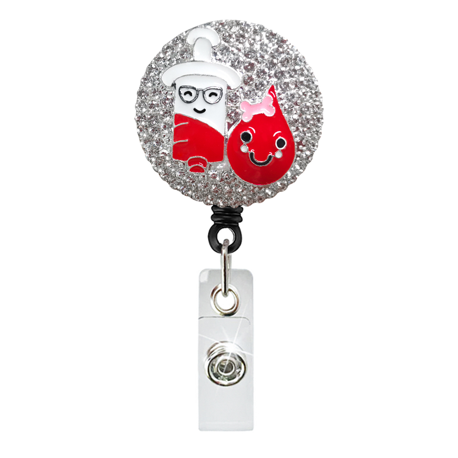 Rhinestone Heart Shape EKG Syr - Xray Tech Accessories avaliação e preço