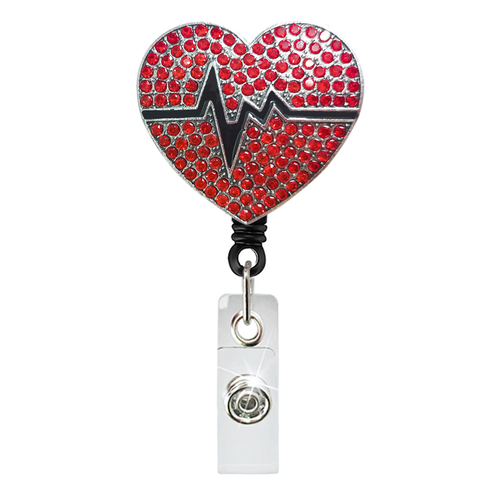 Rhinestone Heart Shape EKG Syr - Xray Tech Accessories avaliação e preço