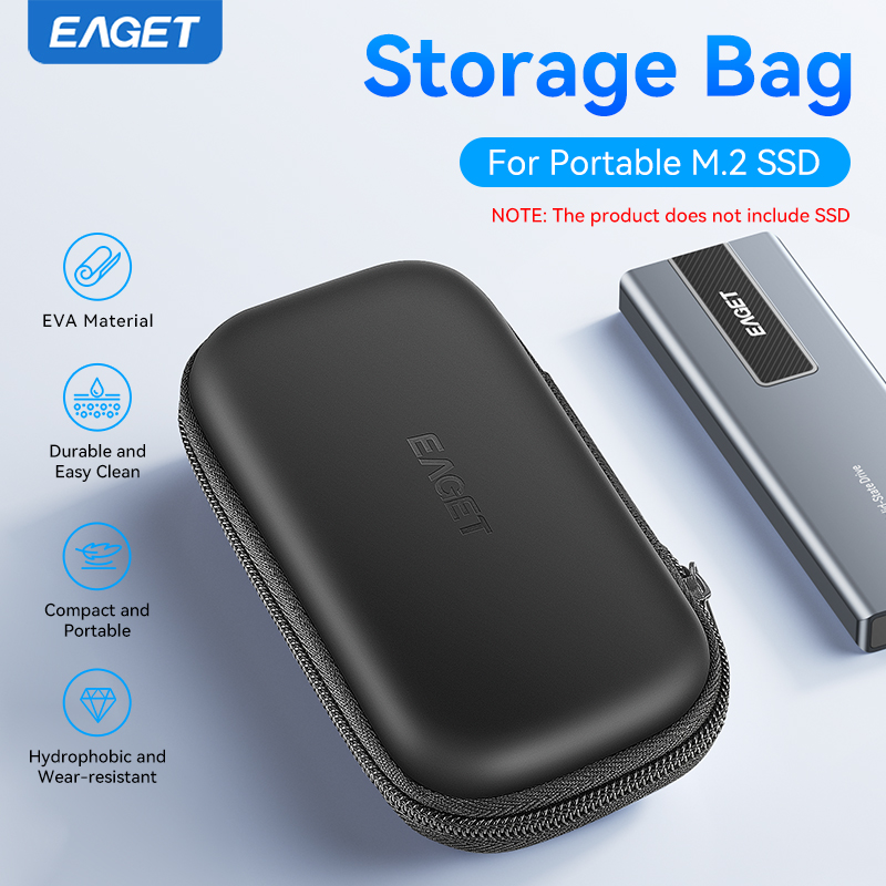 Eaget SSD Box Bag Case Portabl - Portable Ssd Enclosure avaliação e preço