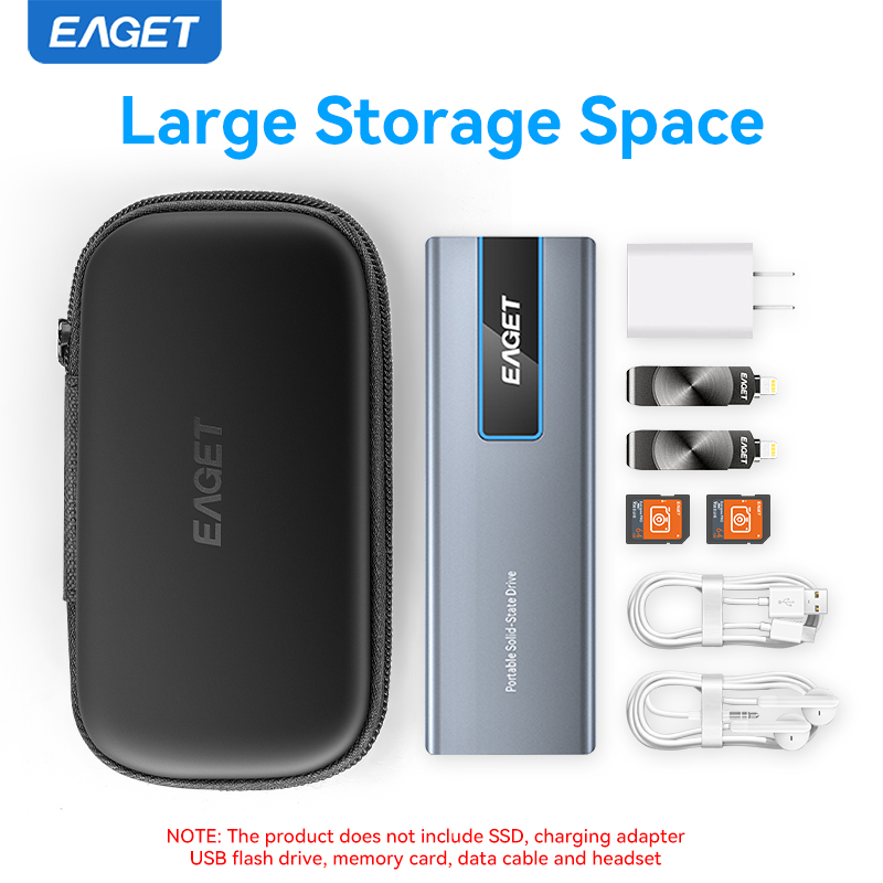 Eaget SSD Box Bag Case Portabl - Portable Ssd Enclosure avaliação e preço