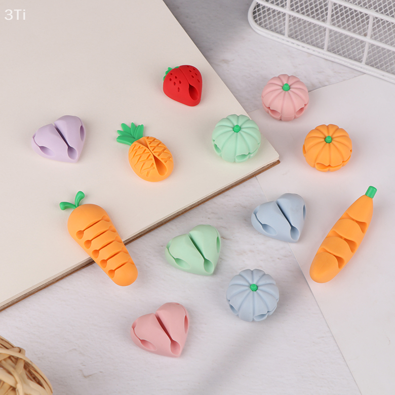 2/4Pcs Cute Love Pineapple Cab - Desk Cable Clip avaliação e preço