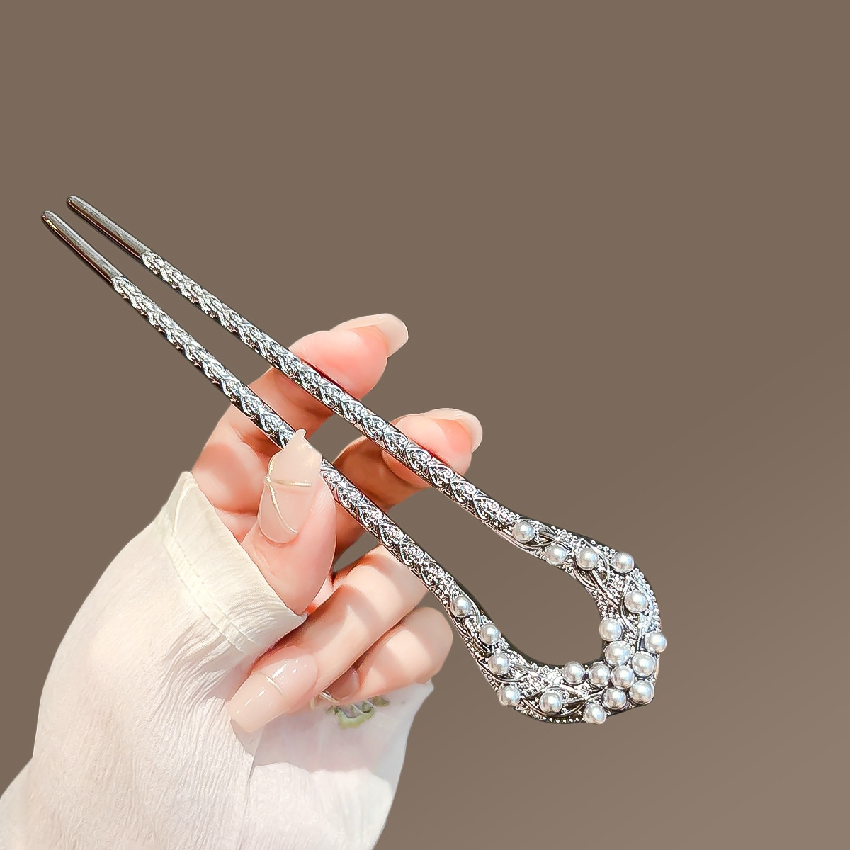 New Pearl U Shaped Hairpin For - Tech Accessories Women avaliação e preço