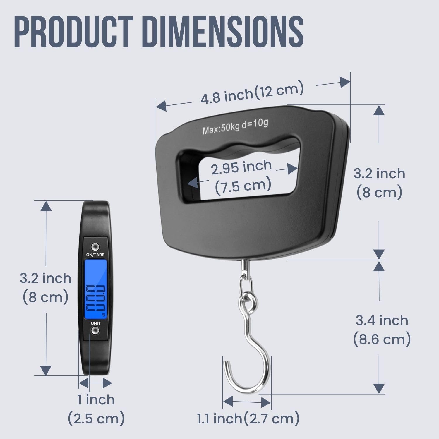 50Kg 10g Luggage Weight Scale, - Tech Home Accessories avaliação e preço