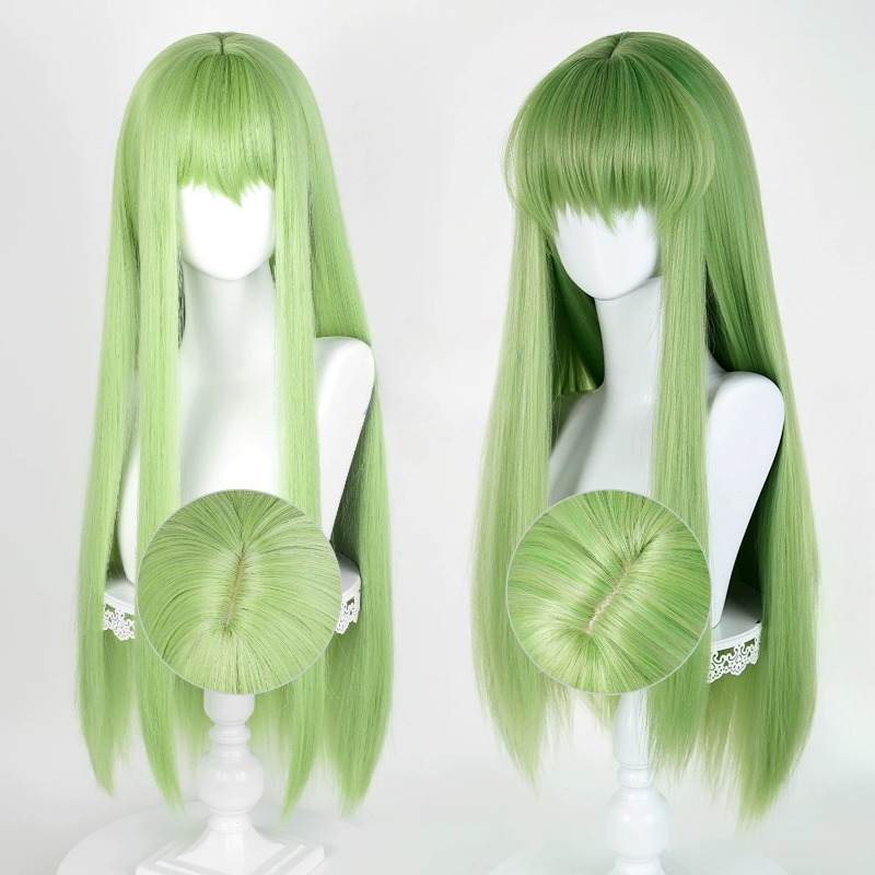 Anime CC Cosplay Green Wig Lon - Tech Accessories Women avaliação e preço