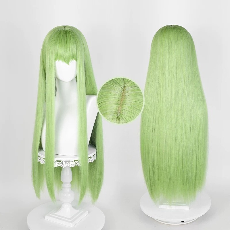 Anime CC Cosplay Green Wig Lon - Tech Accessories Women avaliação e preço