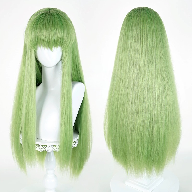 Anime CC Cosplay Green Wig Lon - Tech Accessories Women avaliação e preço