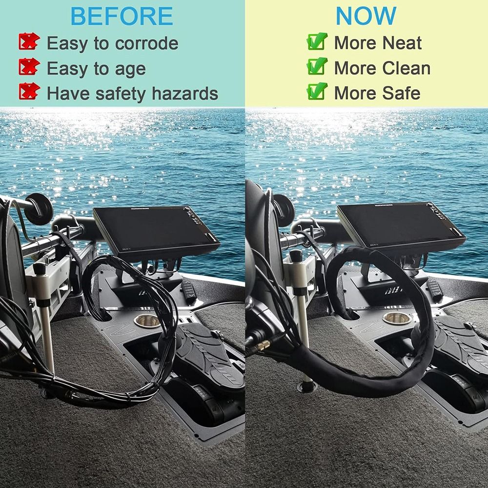Trolling Motor Cable Organizer - Cable Sleeve Neoprene avaliação e preço