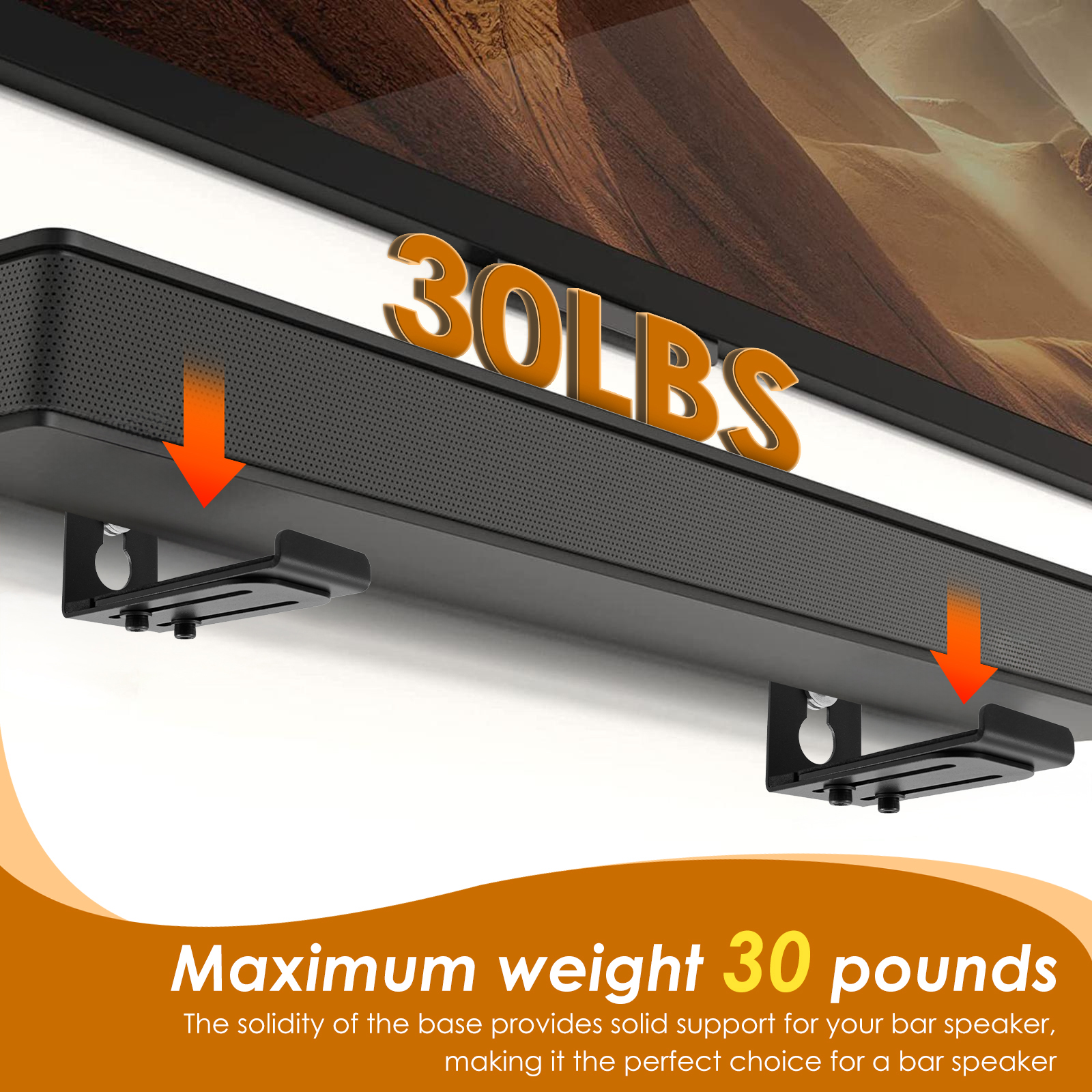 2Pcs Soundbar Speaker Stands W - Tech Home Accessories avaliação e preço